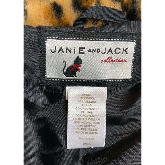 JANIE & JACK WOOL COAT FROM THE COLLECTION LINE SIZE 2 T - Picture 3 of 3